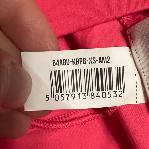 Gymshark High Waisted Crossover Leggings Hot Pink Size XS - Picture 4 of 6